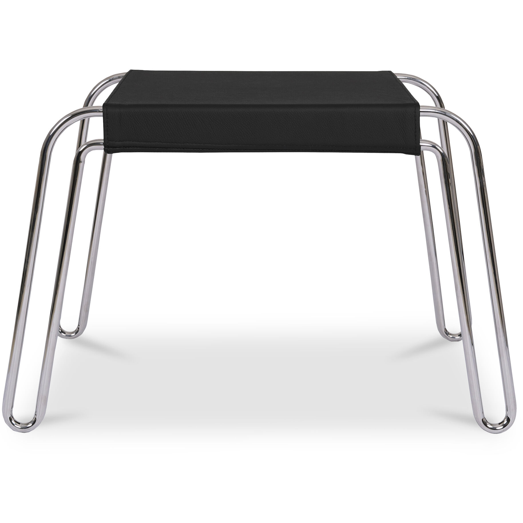 Petra 18 inch Black Accent Stool