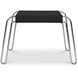 Petra 18 inch Black Accent Stool