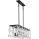 Painesdale 6 Light 45 inch Sand Coal And Polished Nickel Island Light Ceiling Light