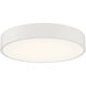 Como LED 17.75 inch White Flush Mount Ceiling Light