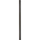 Direct Burial 84 inch Textured Black Outdoor Post