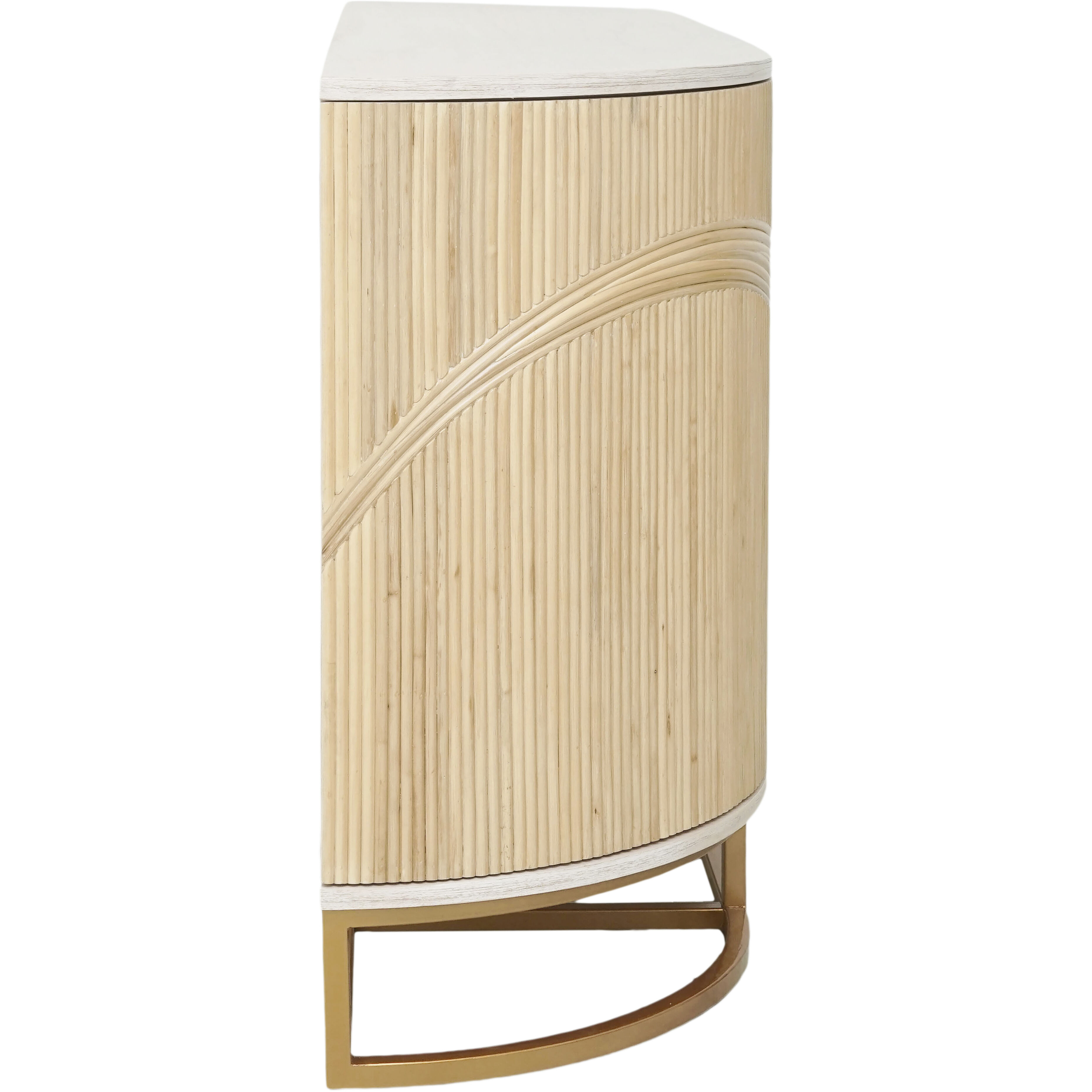 Sconset Natural with White Ash and Brass Credenza