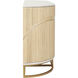Sconset Natural with White Ash and Brass Credenza