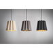 Renata 1 Light 12.6 inch Black Pendant Ceiling Light in Ash/Ash, WEP Collection