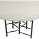 Enito 48 inch Smoke Oak Wood and Blackened Iron Entry Table