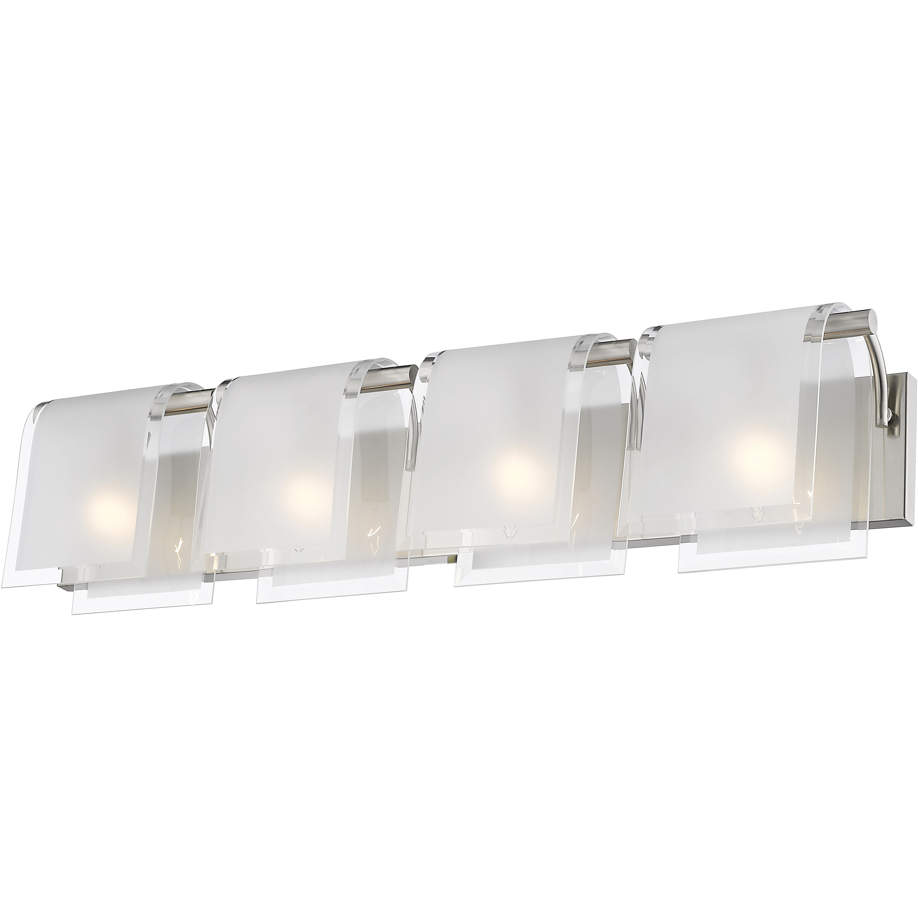 Zephyr 4 Light 30.66 inch Brushed Nickel Vanity Wall Light