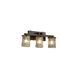 Veneto Luce Bath Bar Wall Light in Dark Bronze, Clear Textured (Veneto Luce), Incandescent