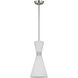 Drew & Jonathan Belcarra 1 Light 8 inch Brushed Steel Pendant Ceiling Light