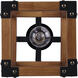 Madison 1 Light 32 inch Black and Wood Pendant Ceiling Light