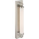 Eliza 4.5 inch Brushed Steel Wall Sconce Wall Light