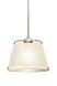 Pica 9 1 Light Satin Nickel Pendant Ceiling Light in Incandescent, White Sand Glass