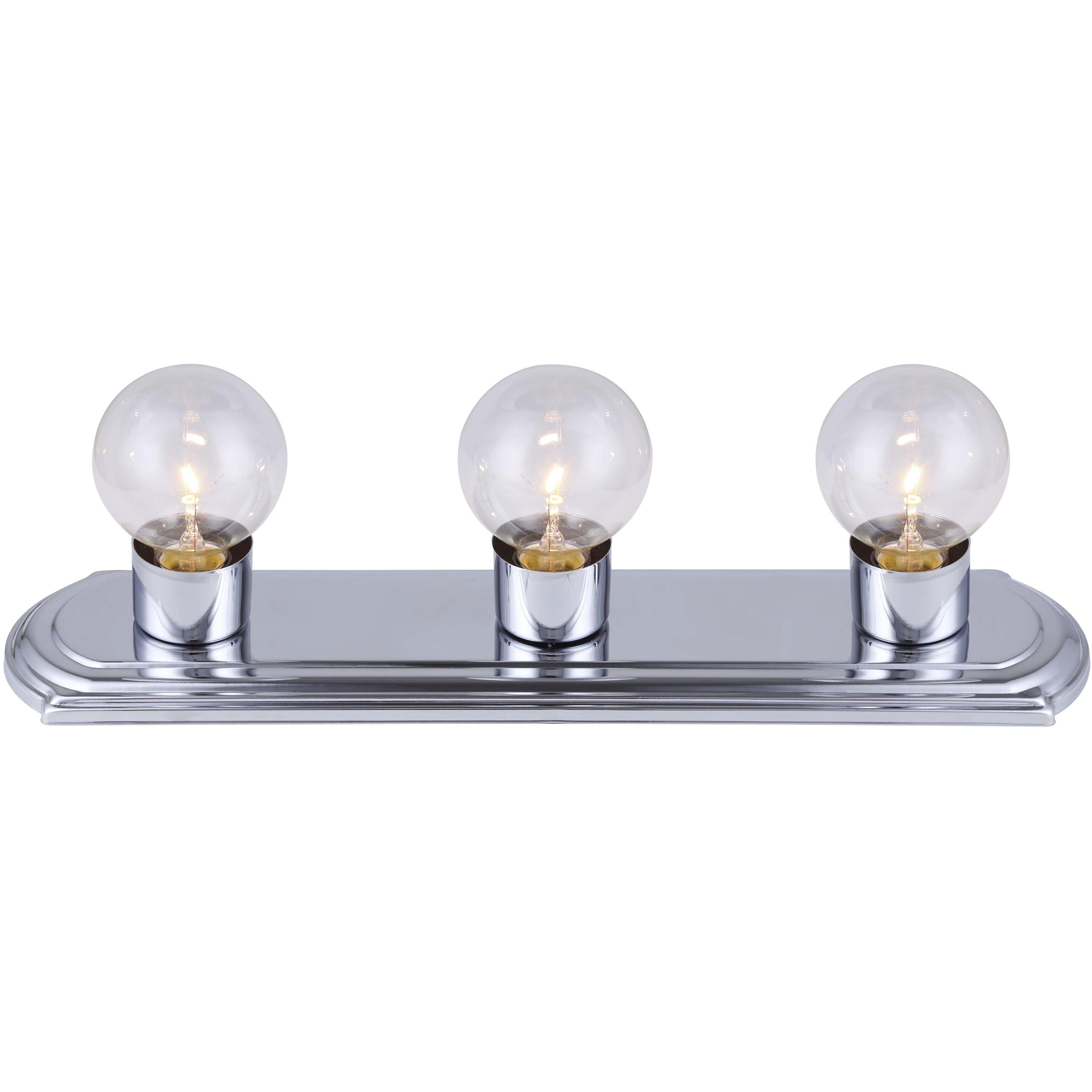 Bathroom Strip 3 Light 18 inch chrome Vanity Light Wall Light