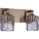 Andie 2 Light 14 inch Satin Brass Vanity Light Wall Light
