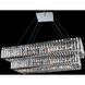 Baguette 26 Light 27 inch Chrome Pendant Ceiling Light