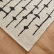 Contemporary Luxe 36 X 24 inch Black/White Rug in 2 x 3