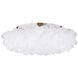 Fluffy LED 33.44 inch Brushed Nickel Flush Mount Ceiling Light in 33in.