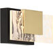 Kasha LED 8.5 inch Gold and Black Vanity Light Wall Light