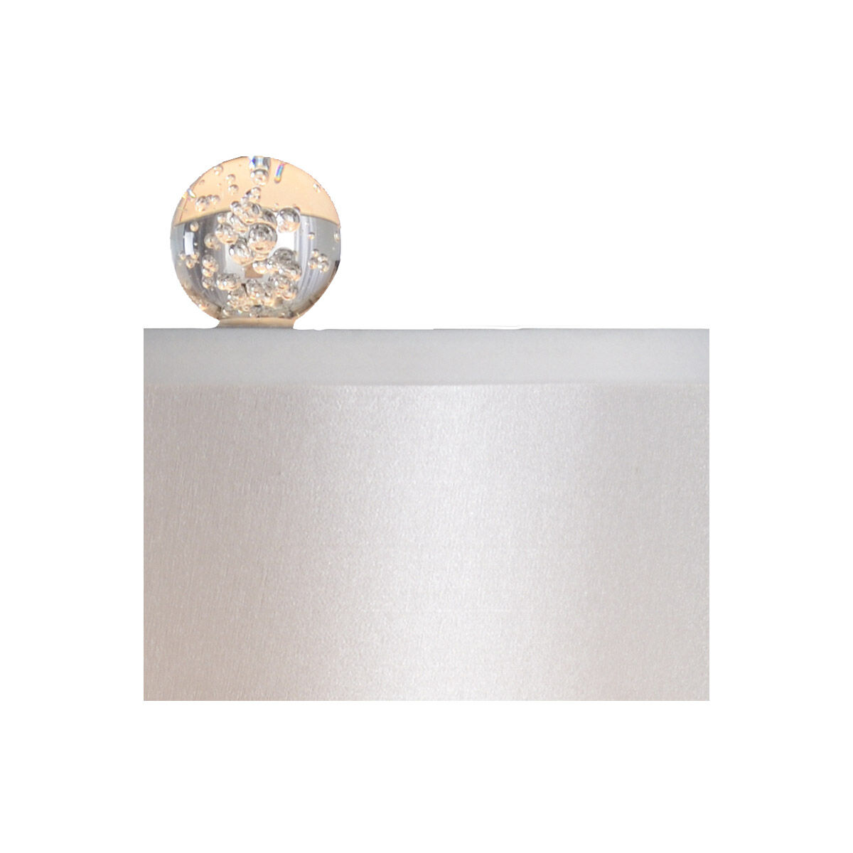 MarketPlace 35 inch 60 watt Clear/Seeded Table Lamp Portable Light