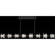 Beyond Bergy LED 5 inch Black Linear Pendant Ceiling Light