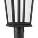 Richmond Hill 1 Light 26.5 inch Textured Black Outdoor Post Light, Design Series