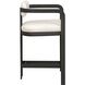 Kalmar 36.2 inch Java Black and Warm White Outdoor Counter Stool