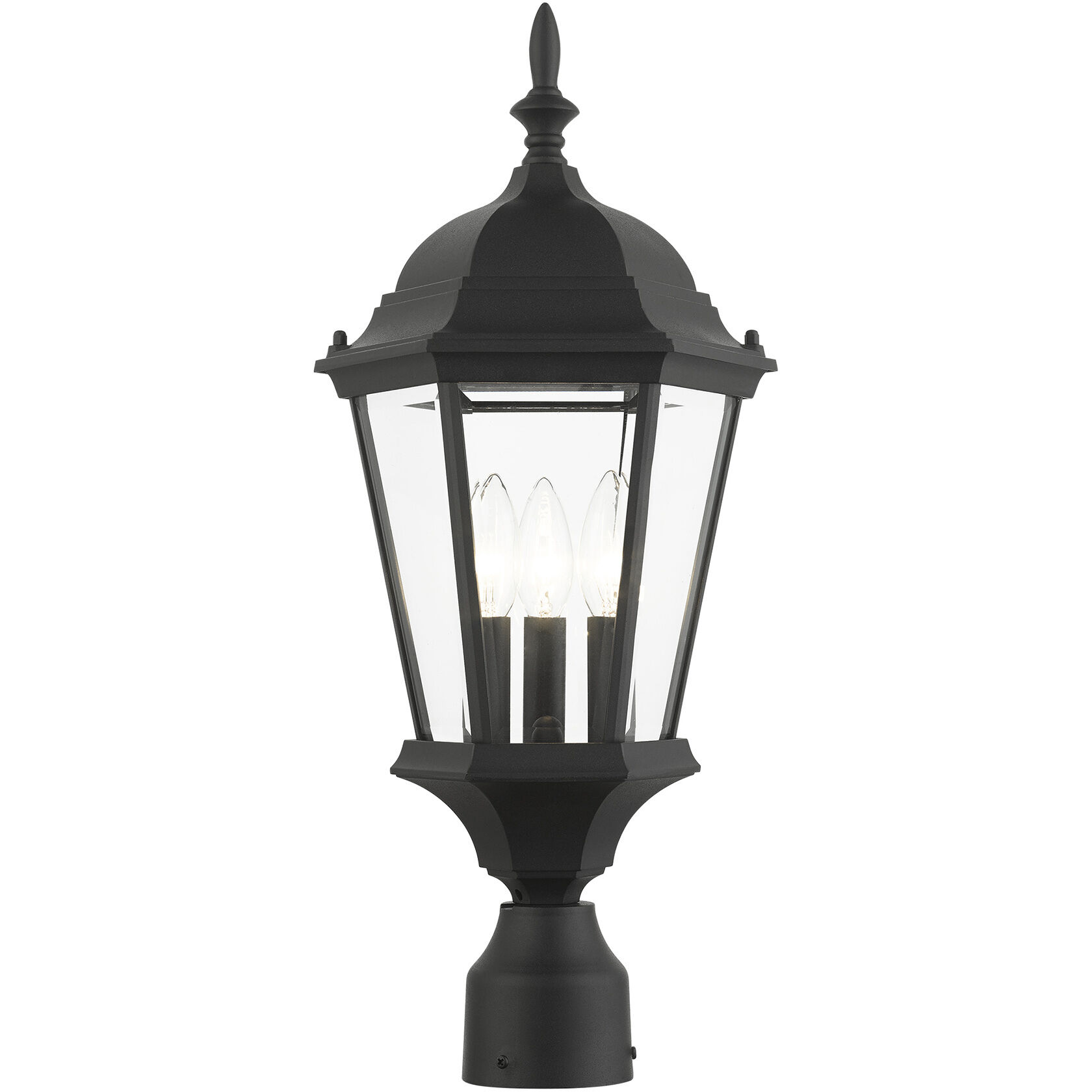 Hamilton 3 Light 9.50 inch Post Light & Accessory