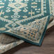 Milas 120 X 96 inch Teal Rug in 8 x 10, Rectangle