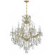Maria Theresa 13 Light 28 inch Gold Chandelier Ceiling Light in Clear Swarovski Strass