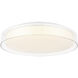 Callum LED 17.88 inch White and Clear Flush Mount Ceiling Light
