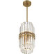 Hayes 4 Light 8 inch Aged Brass Chandelier Ceiling Light