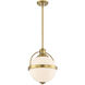 Westbourne 1 Light 12.75 inch Warm Brass Pendant Ceiling Light, Essentials