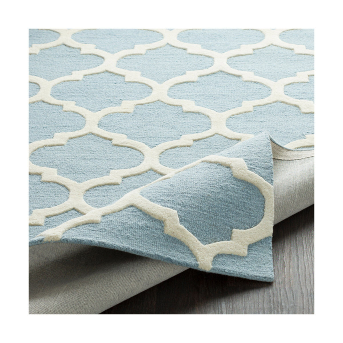 Pollack 96 X 60 inch Denim Indoor Area Rug, Rectangle