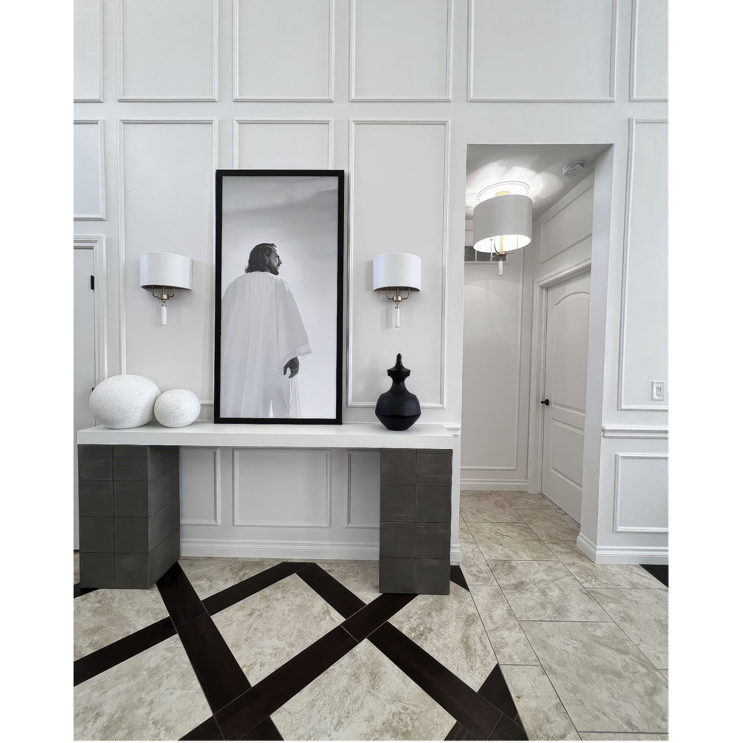 Secret Agent 2 Light 12 inch Gold and White Leather Wall Sconce Wall Light in Painted Gold and White Leather