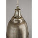 Regent 1 Light 12 inch Oxidized Nickel Pendant Ceiling Light