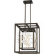 Maison Des Fleurs LED 18.13 inch Regal Bronze with Empire Gold Pendant Ceiling Light