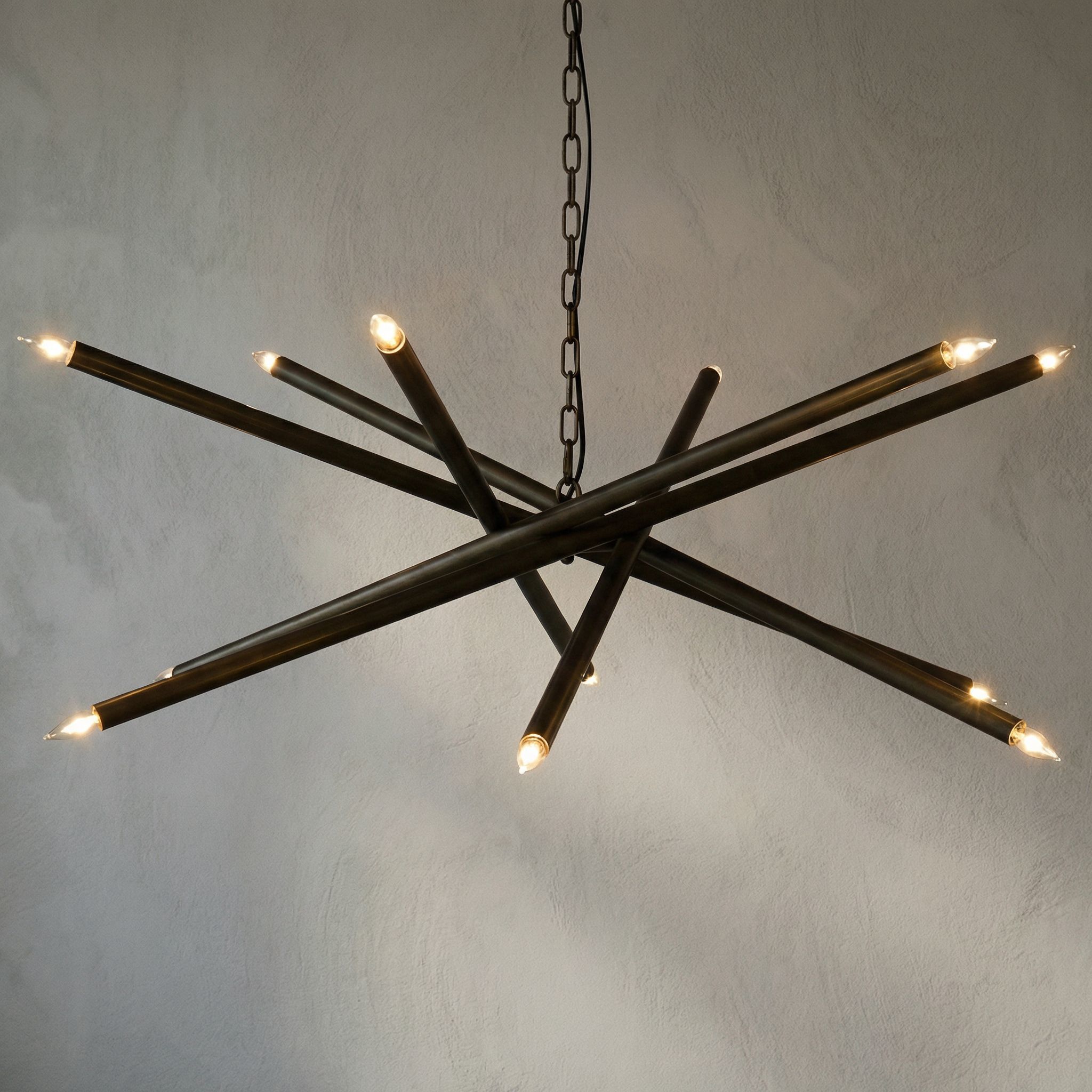 Ikram 12 Light 47 inch Antique Brass Chandelier Ceiling Light