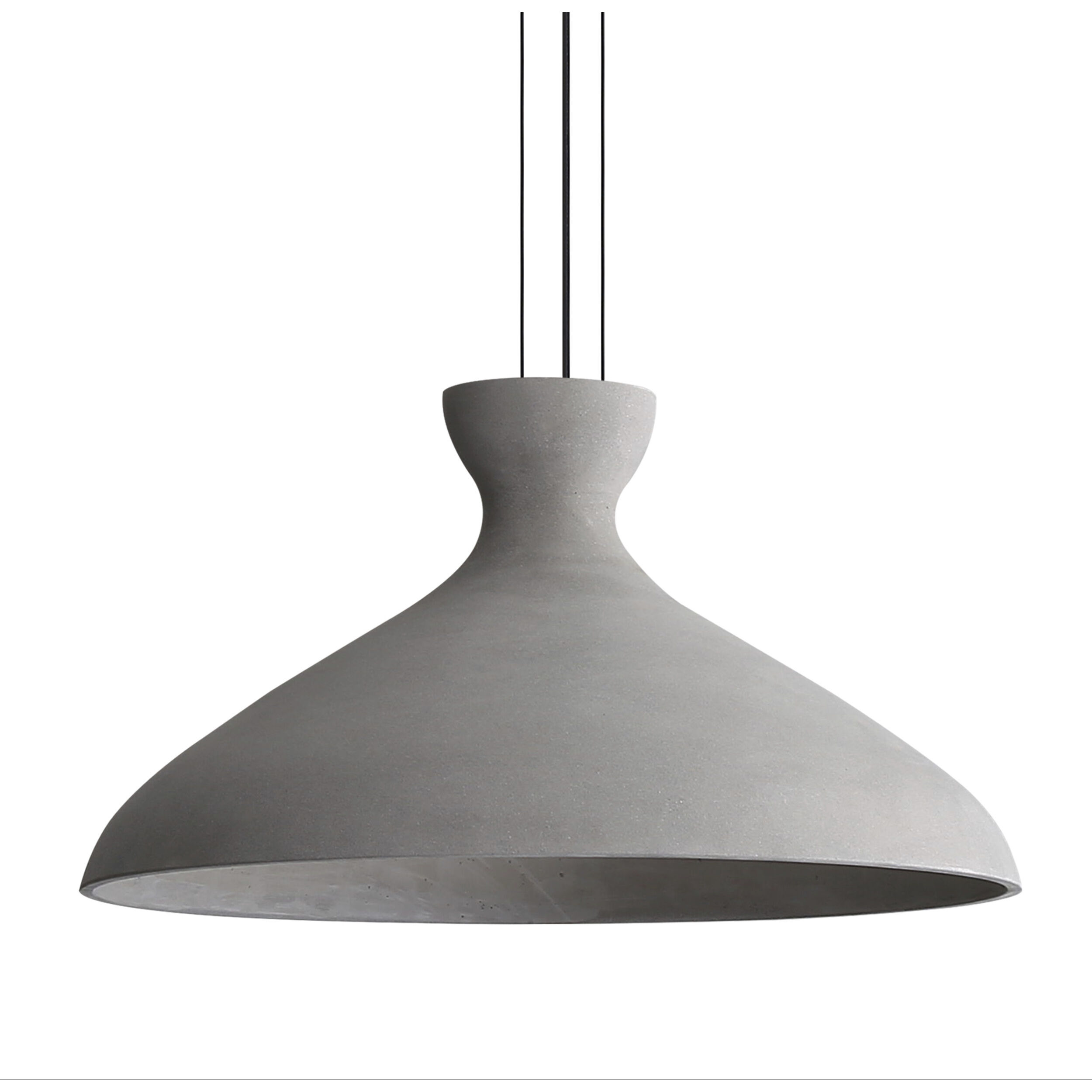 Aethera Pendant Ceiling Light in White Sandstone Cement