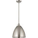 Ballston Dome LED 12 inch Brushed Satin Nickel Pendant Ceiling Light