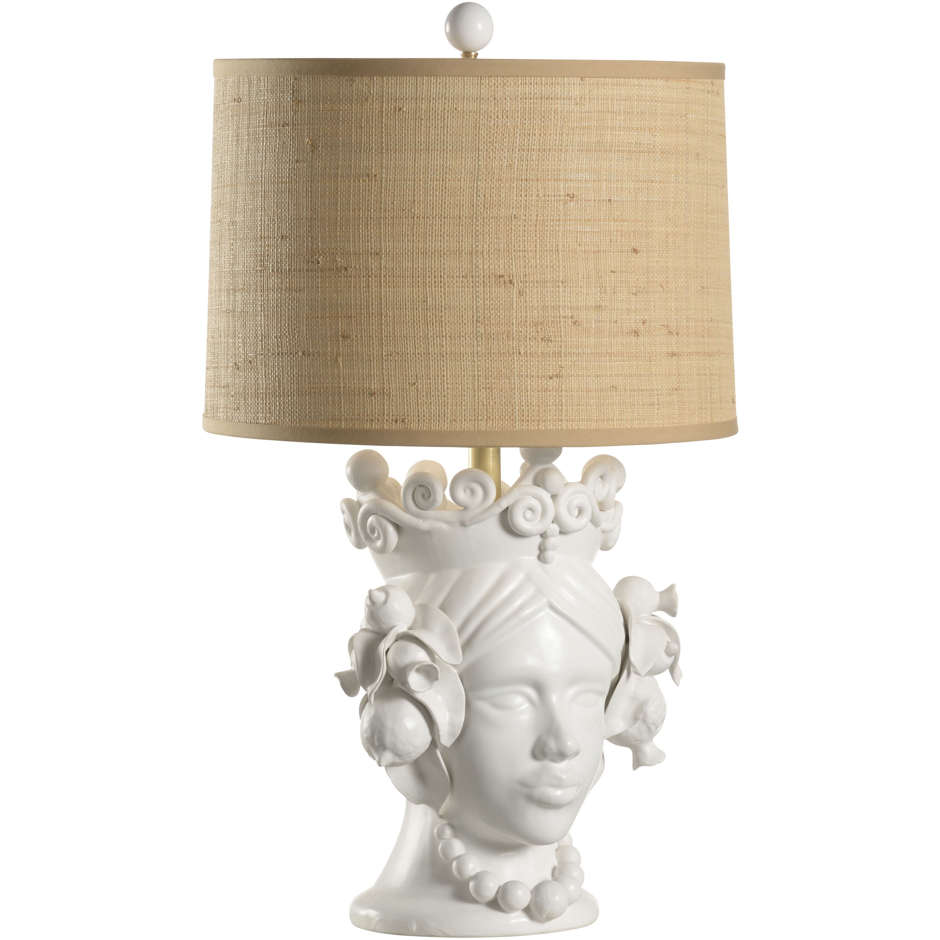 Elisabetta 28 inch 100.00 watt White/Cream Table Lamp Portable Light
