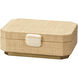 Eden 11 inch Natural Raffia and Ivory Bone Box