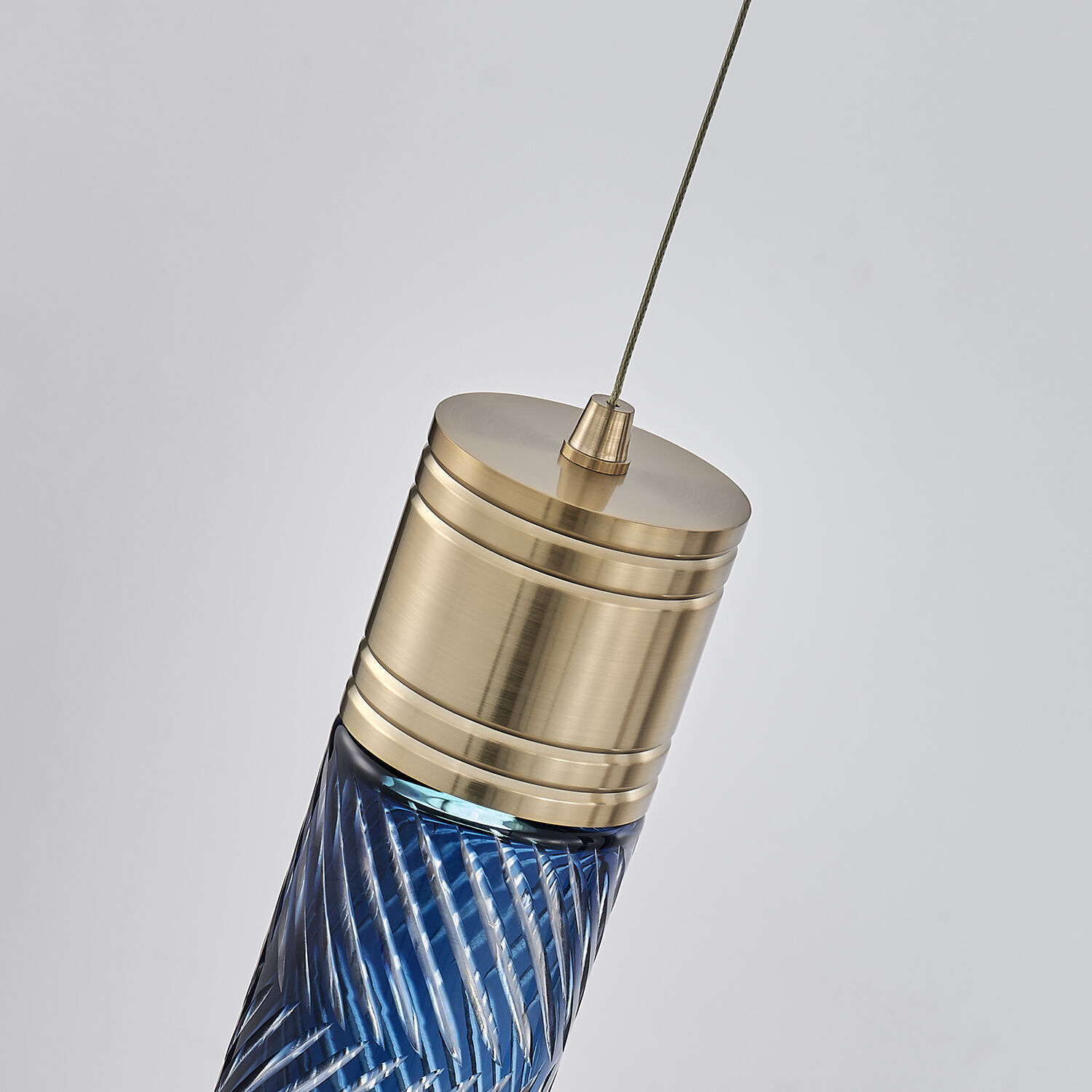 Kiriko LED 5.5 inch Winter Brass Linear Pendant Ceiling Light