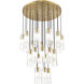 Alton 27 Light 36 inch Modern Gold Chandelier Ceiling Light