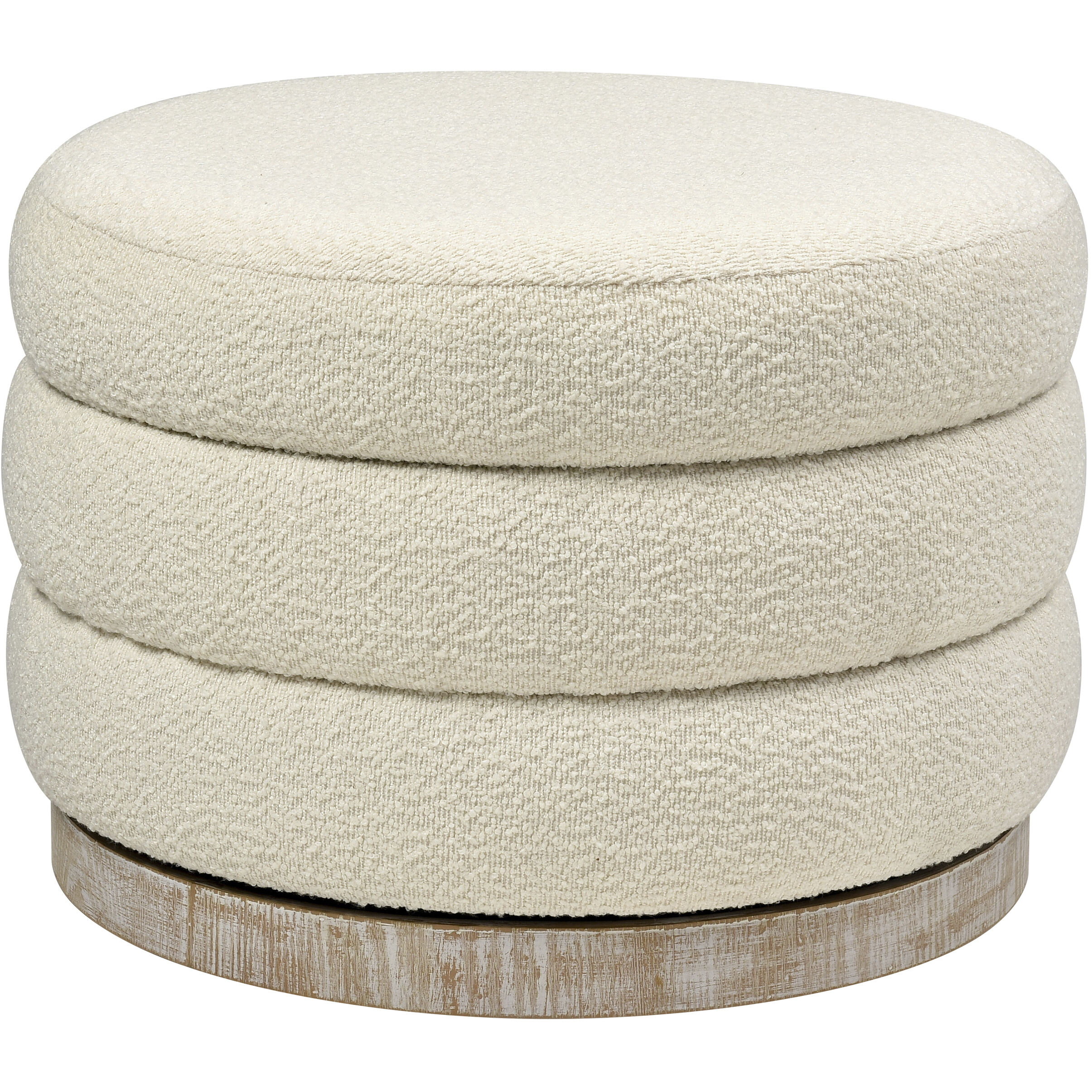 Jayne 16.5 inch Ivory Accent Stool