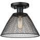 Yep Carver 1 Light 10 inch Copper Patina Semi-Flush Mount Ceiling Light