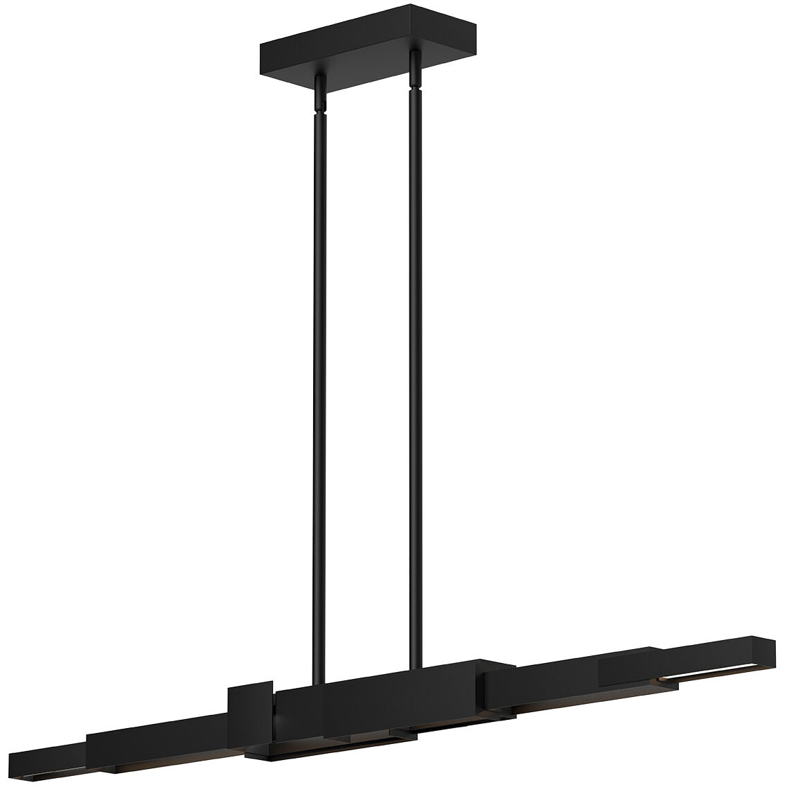 Enzo LED 48.38 inch Black Linear Pendant Ceiling Light