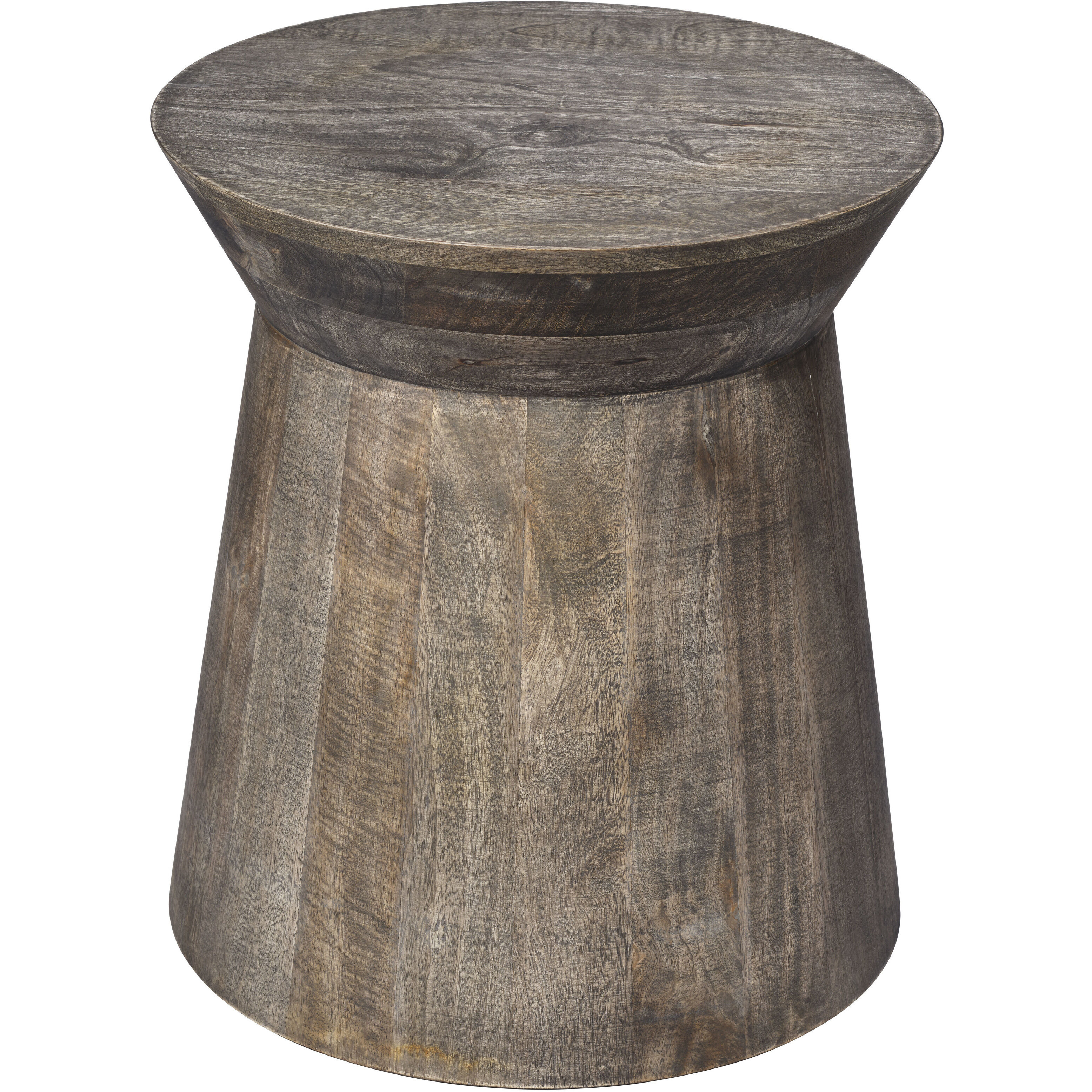 Porcini 18 X 15.75 inch Grey Wash Side Table, Inline