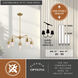 Harper 5 Light 27 inch Natural Brass Chandelier Ceiling Light