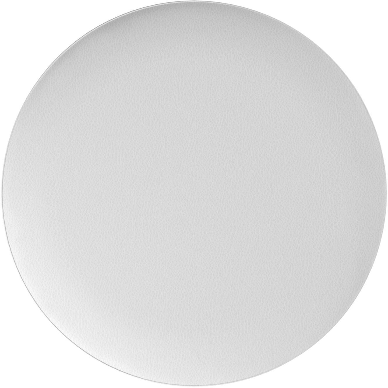 Universal 18 inch Avanti White Round Ottoman with Slipcover