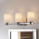Karlie 3 Light 22.5 inch Chrome Vanity Light Wall Light