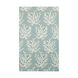 Atlantic 96 X 60 inch Aqua/Ivory Rugs, Wool